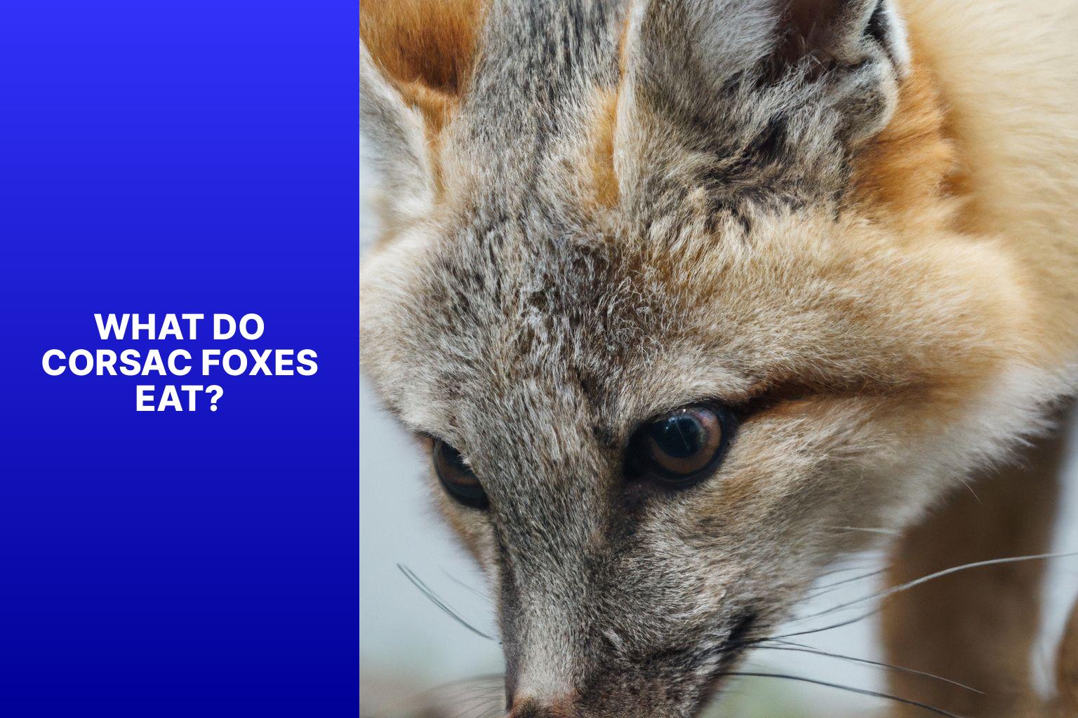 What Do Corsac Foxes Eat? - Corsac Fox Behavior 