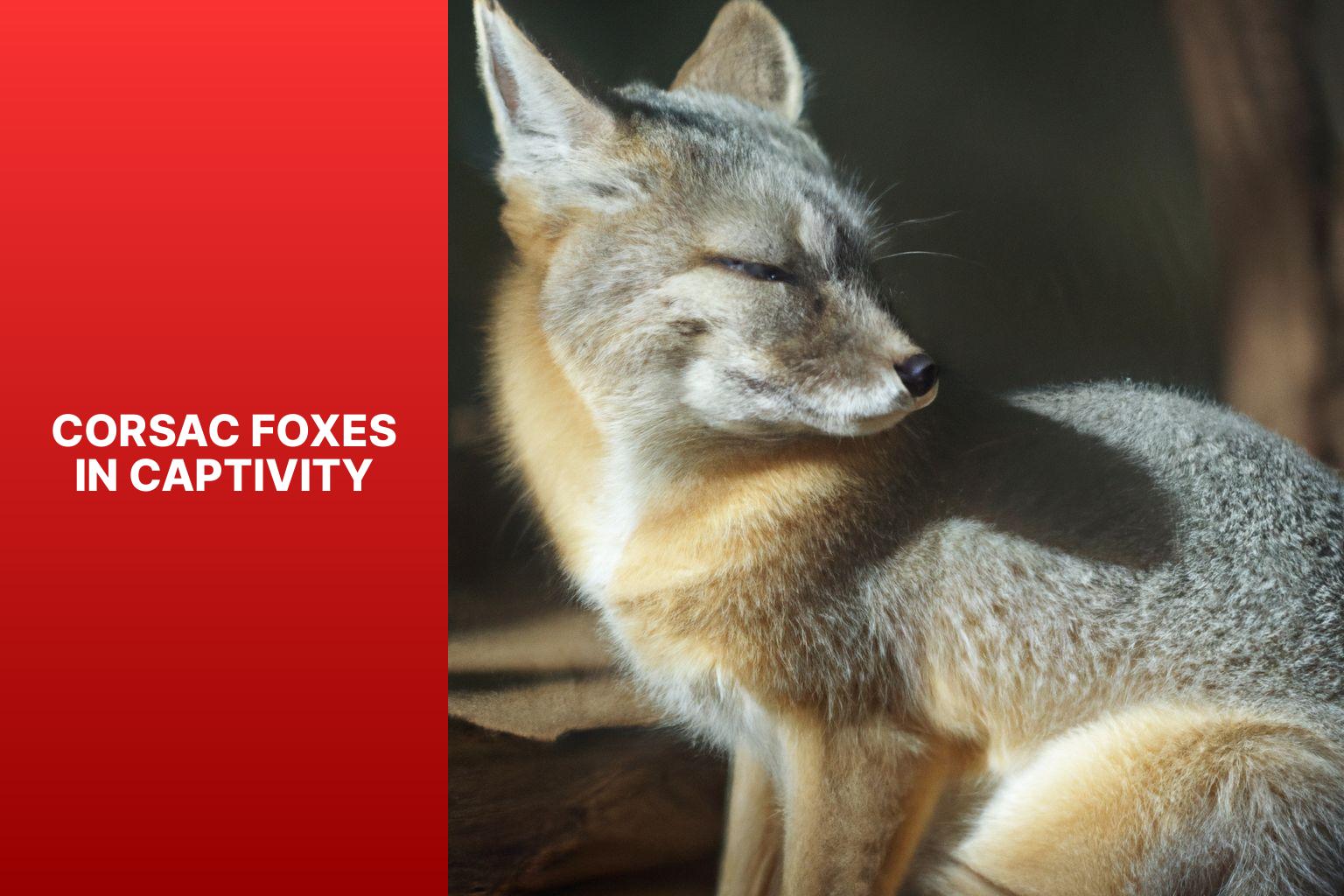 Corsac Foxes in Captivity - Corsac Fox in Captivity 