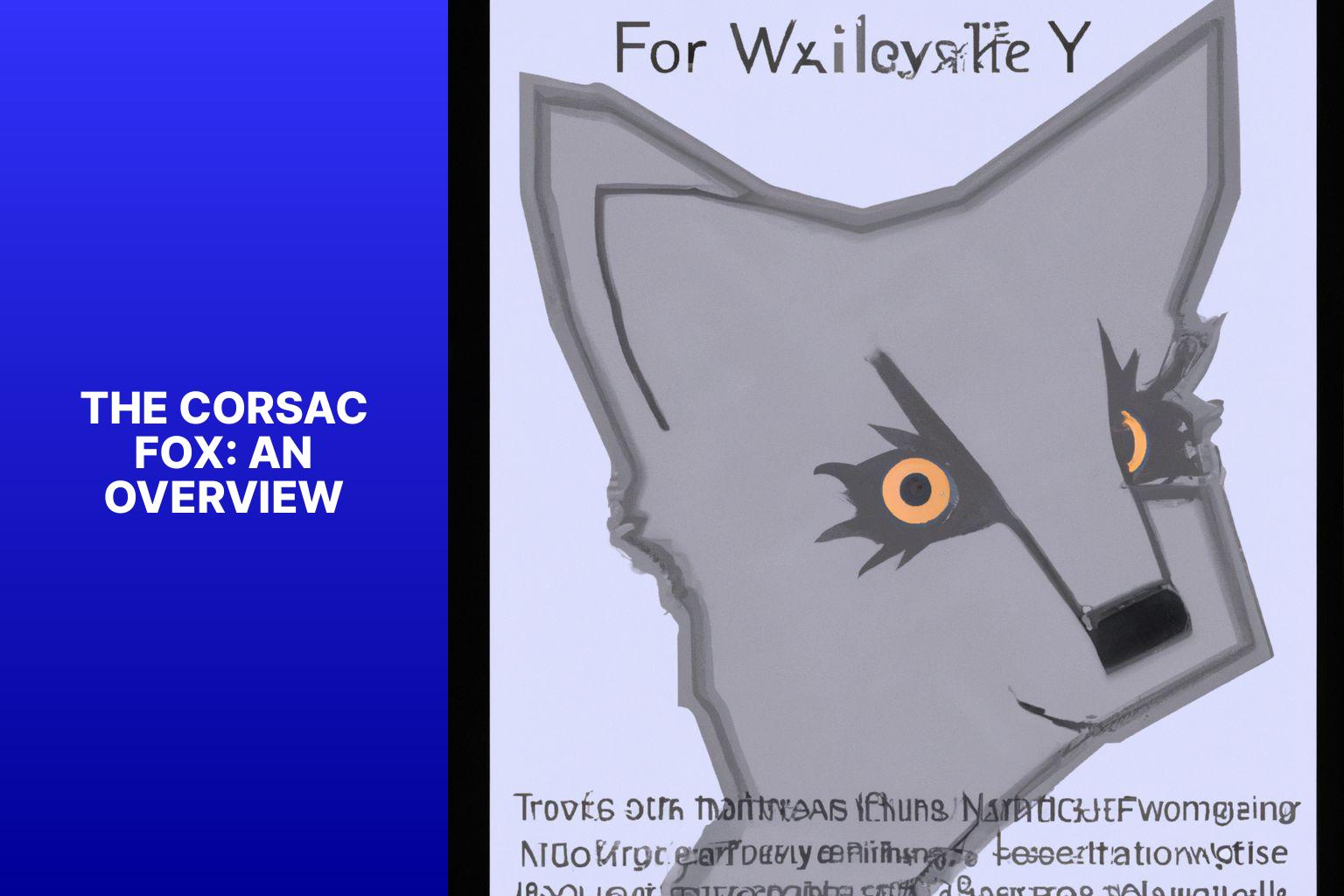 The Corsac Fox: An Overview - Corsac Fox Scientific Research 