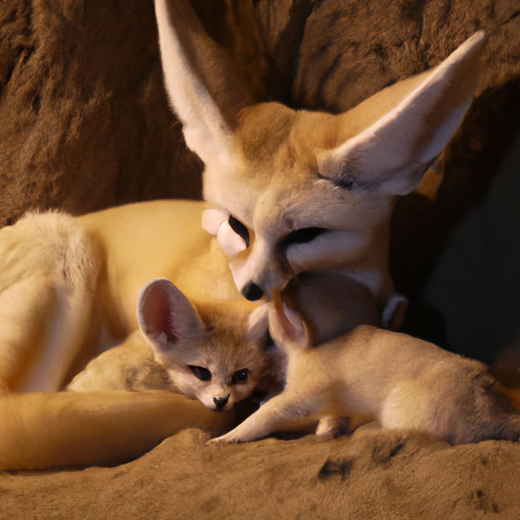 Reproduction and Life Cycle of Fennec Foxes - Fennec Fox  Family 