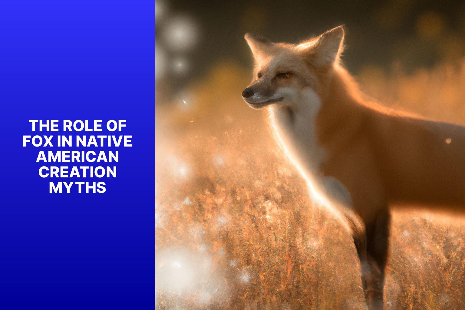 The Role of Fox in Native American Creation Myths - Fox in Native American Myths 