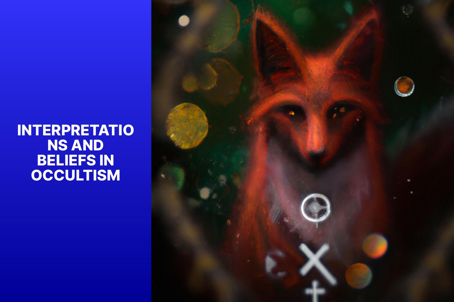 Interpretations and Beliefs in Occultism - Fox Myths in Occultism 