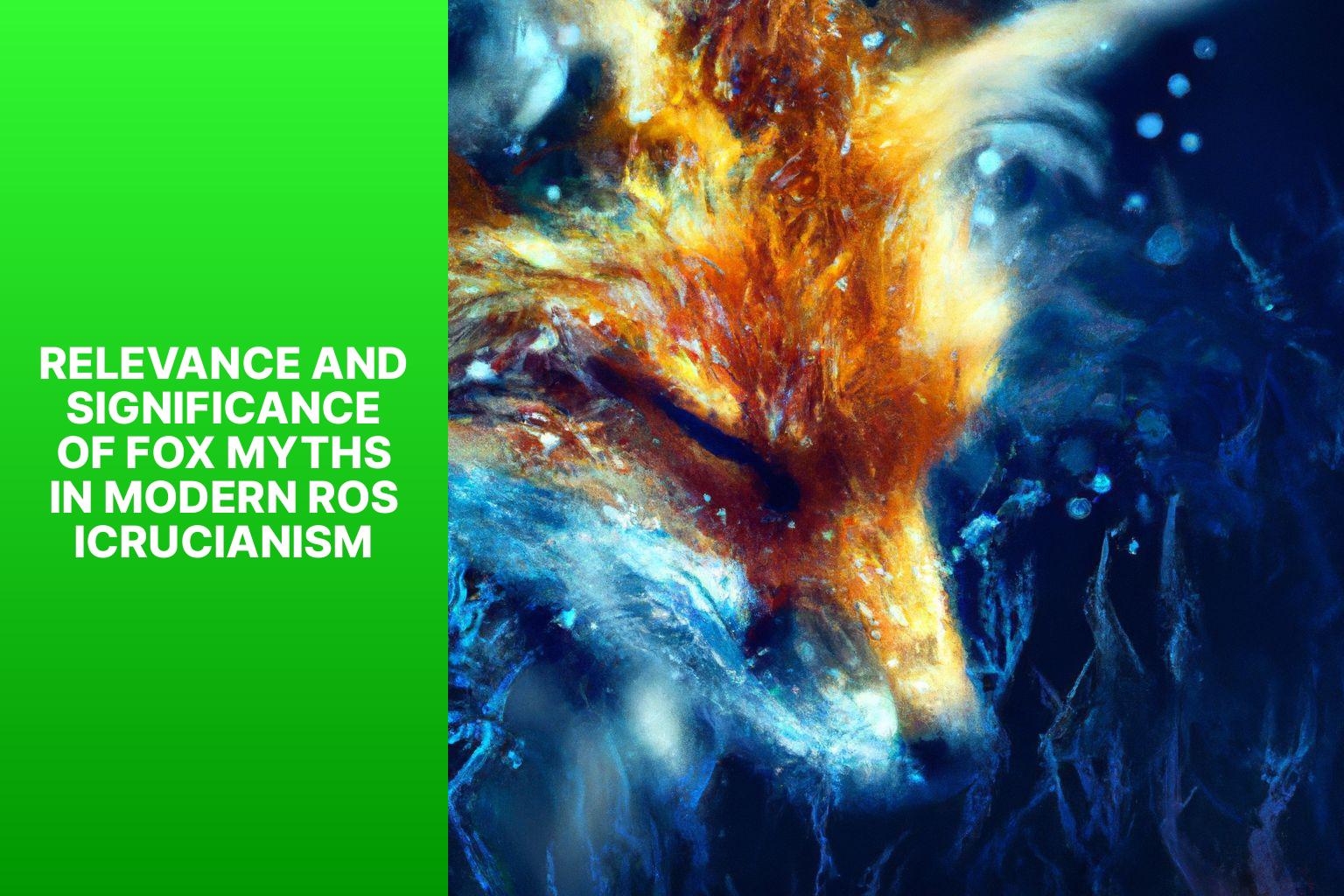 Relevance and Significance of Fox Myths in Modern Rosicrucianism - Fox Myths in Rosicrucianism 