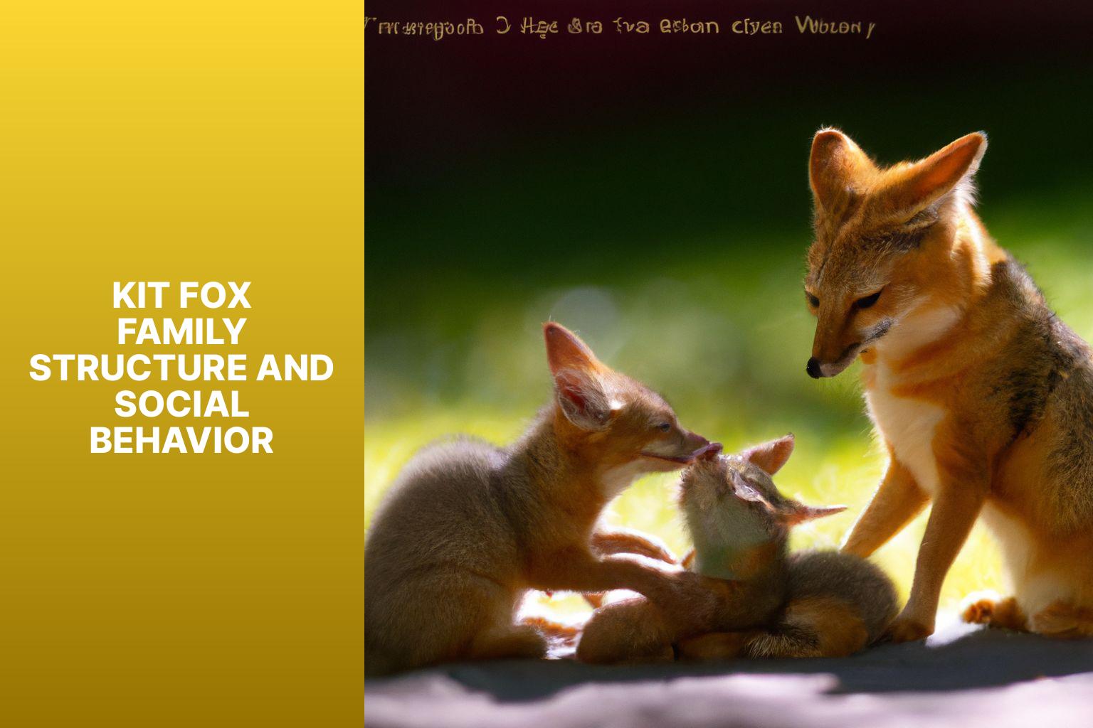 Kit Fox Family Structure and Social Behavior - Kit Fox Family Structure 