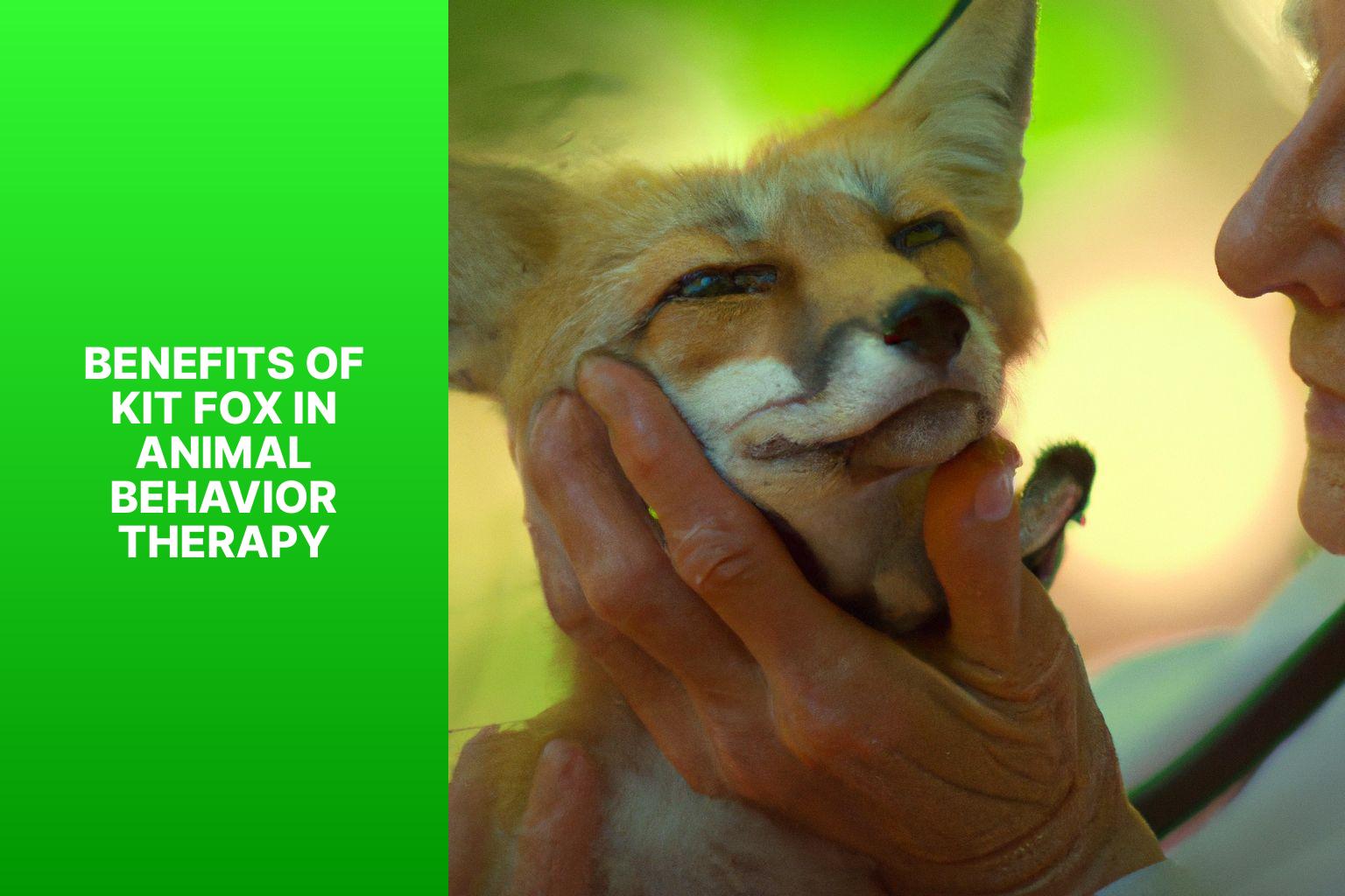 Benefits of Kit Fox in Animal Behavior Therapy - Kit Fox in Animal Behavior Therapy 