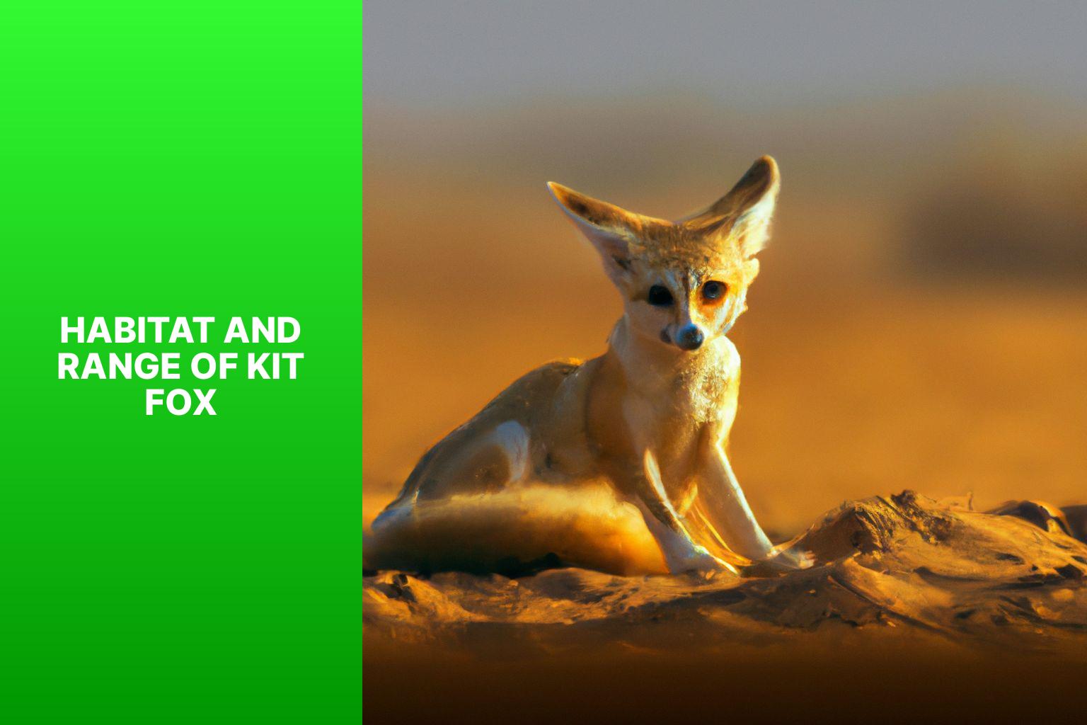 Habitat and Range of Kit Fox - Kit Fox in Animal Physiology 
