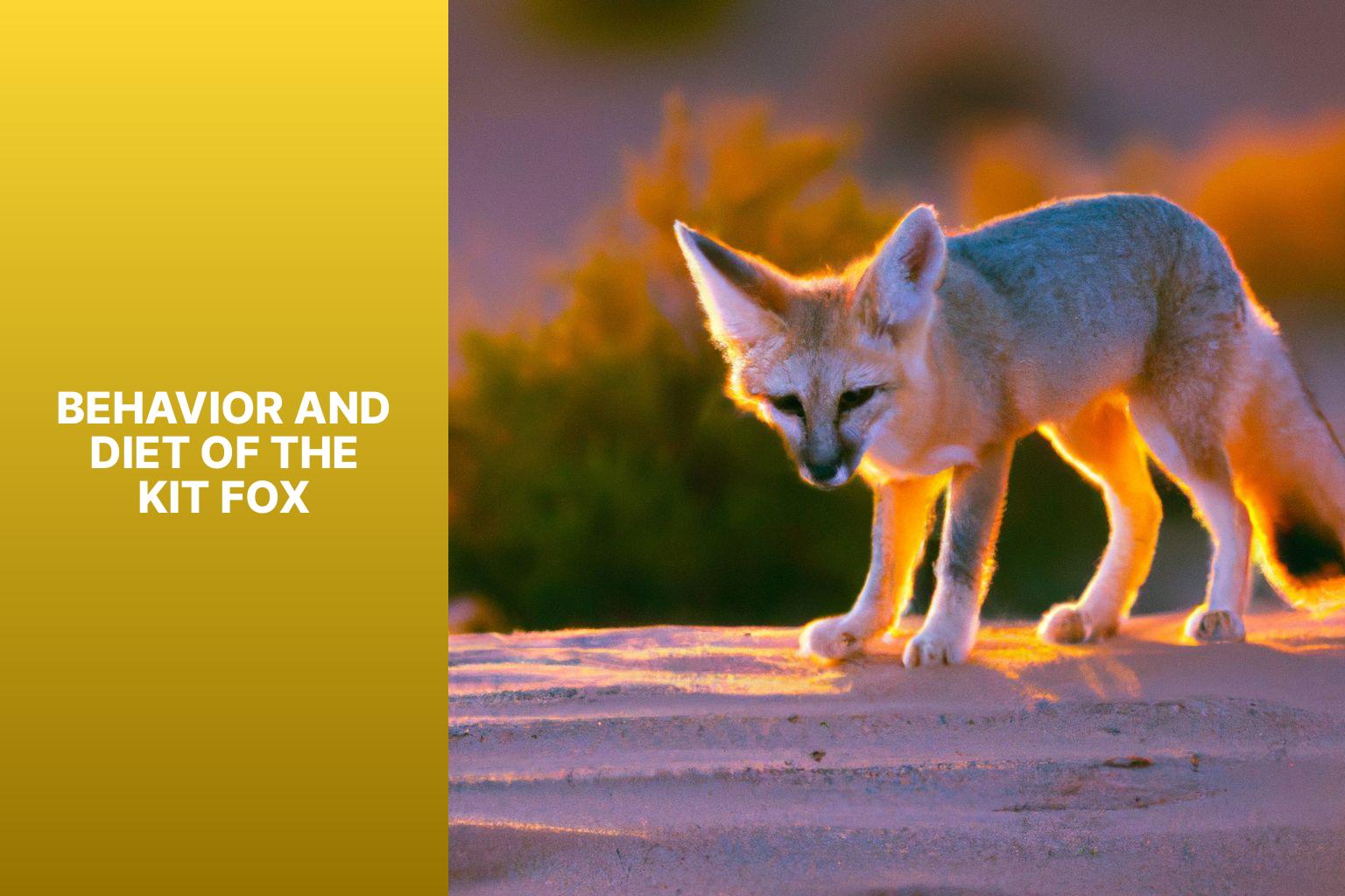 Behavior and Diet of the Kit Fox - Kit Fox in Wildlife Biology 