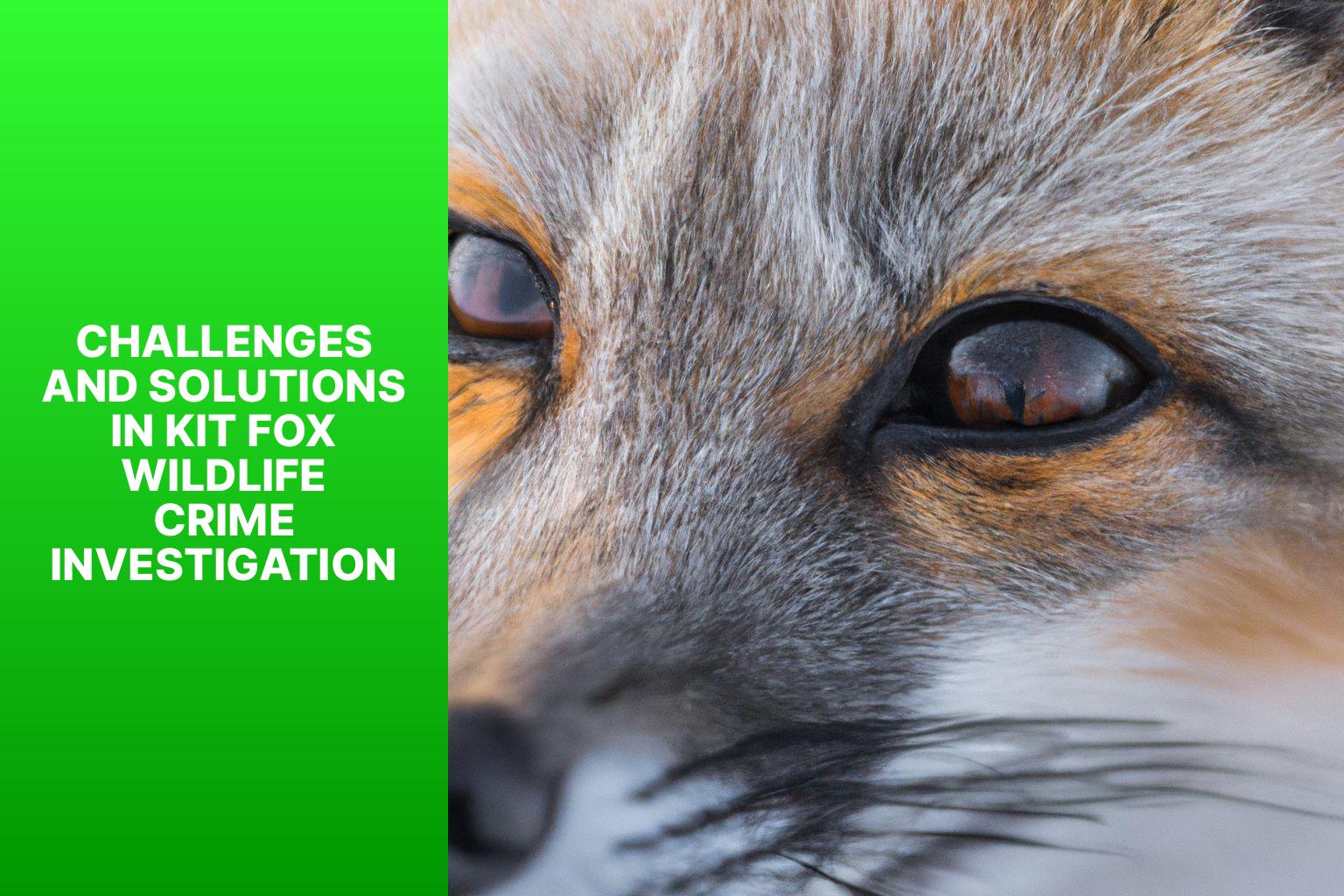 Challenges and Solutions in Kit Fox Wildlife Crime Investigation - Kit Fox in Wildlife Crime Investigation 