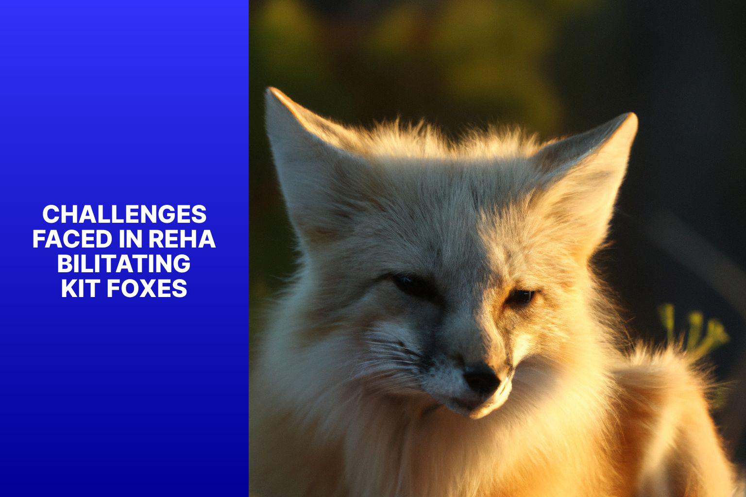 Challenges Faced in Rehabilitating Kit Foxes - Kit Fox in Wildlife Rehabilitation 