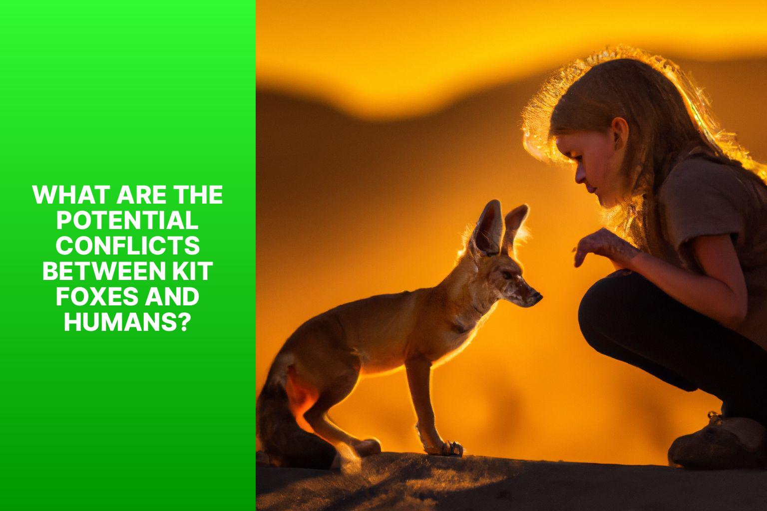 What are the potential conflicts between Kit Foxes and Humans? - Kit Fox Interaction with Humans 