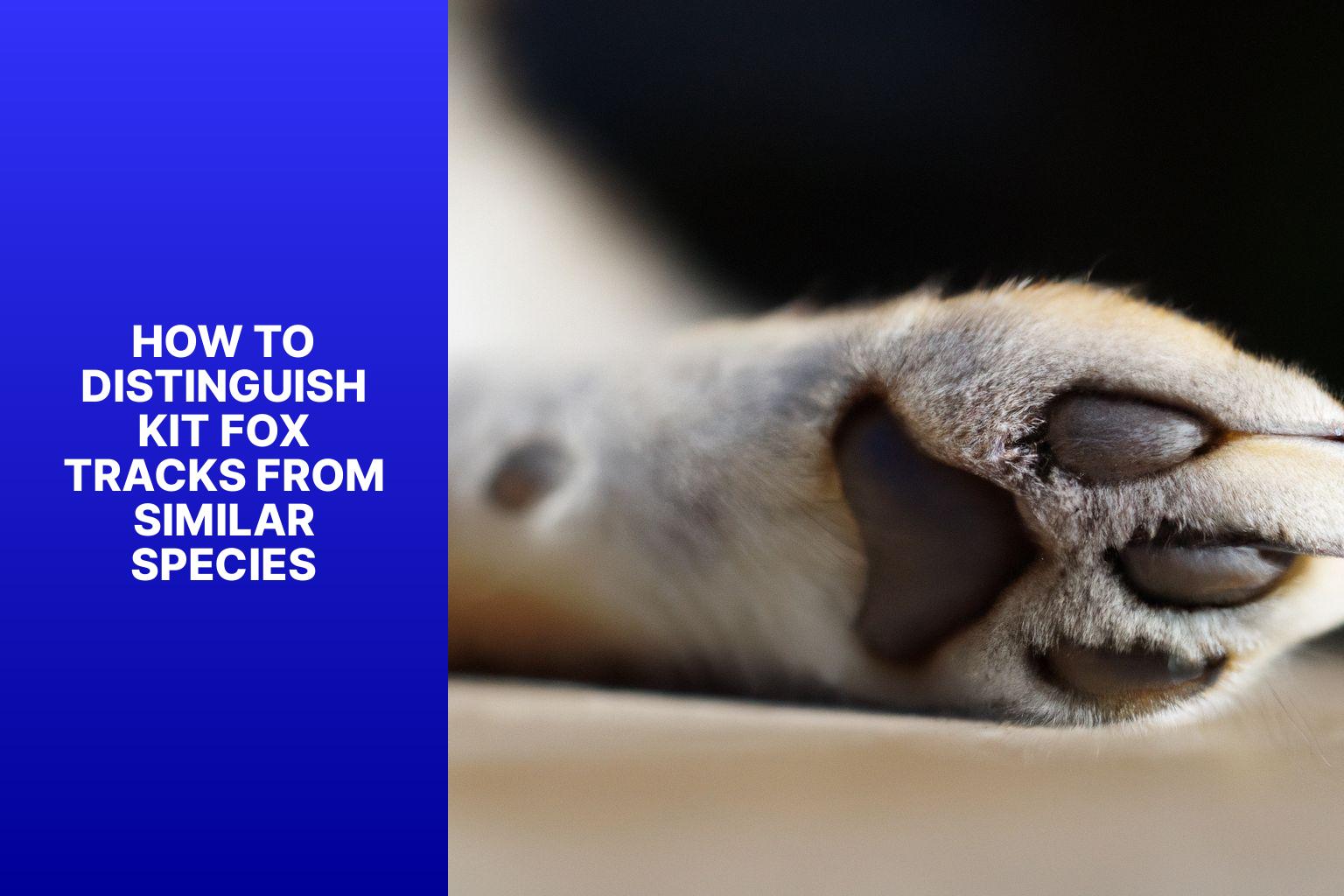 How to Distinguish Kit Fox Tracks from Similar Species - Kit Fox Tracks 