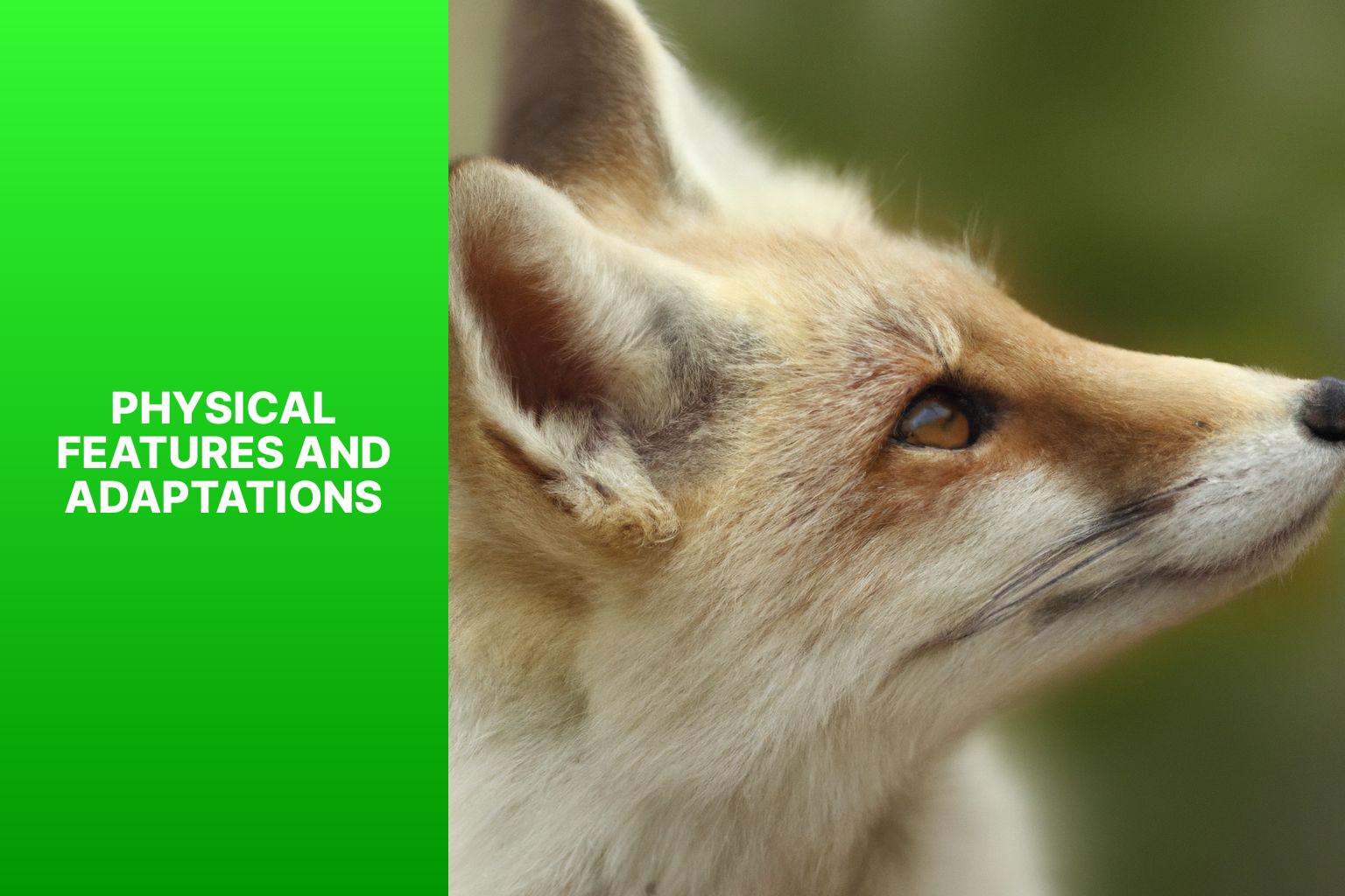 Physical Features and Adaptations - Pale Fox Behavior 