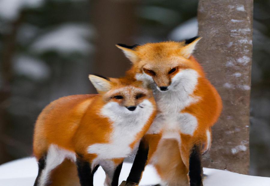 Mating and Reproduction During Winter - Red Fox in Winter Survival 