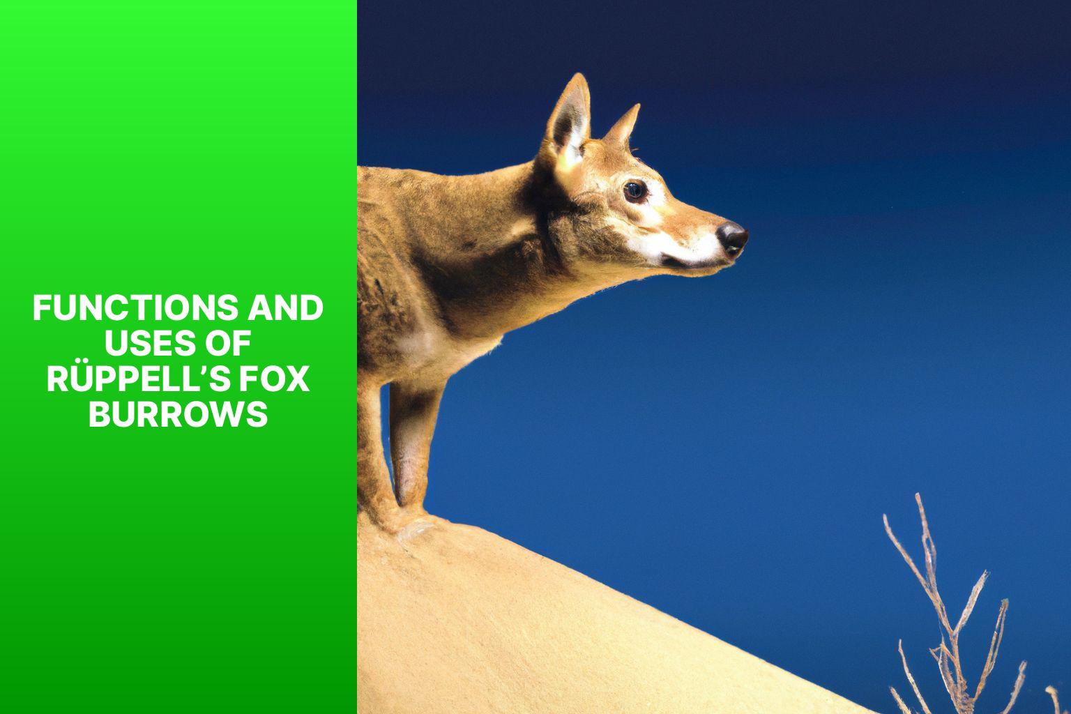 Functions and Uses of R ppell s Fox Burrows - R ppell s Fox Burrow 