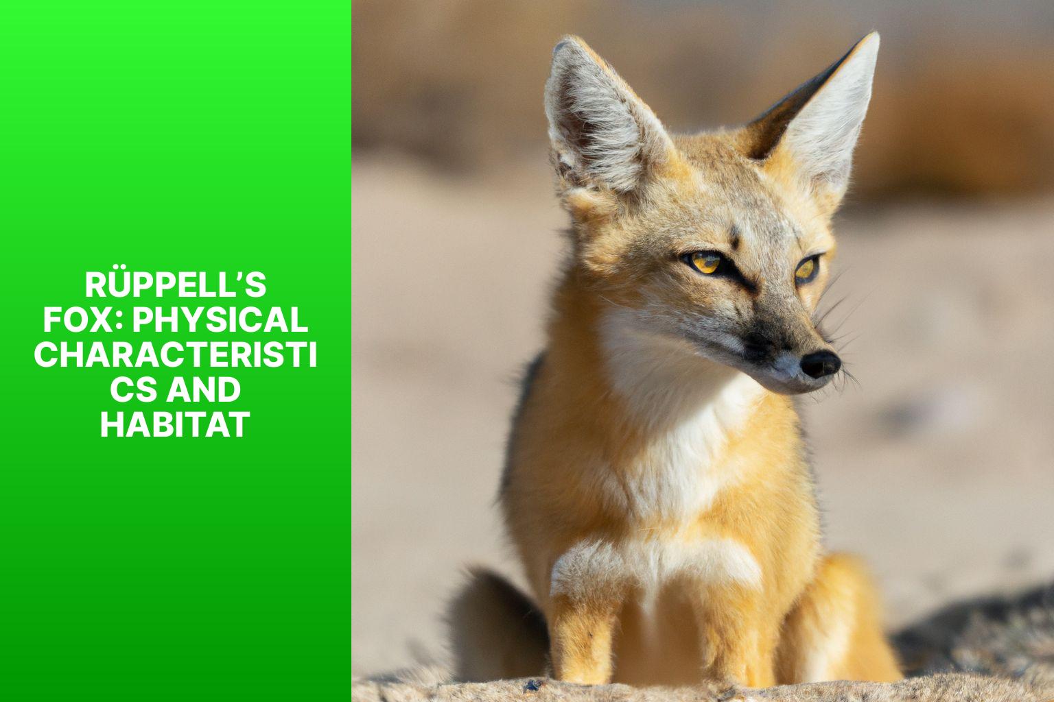 R ppell s Fox: Physical Characteristics and Habitat - R ppell s Fox in Culture 