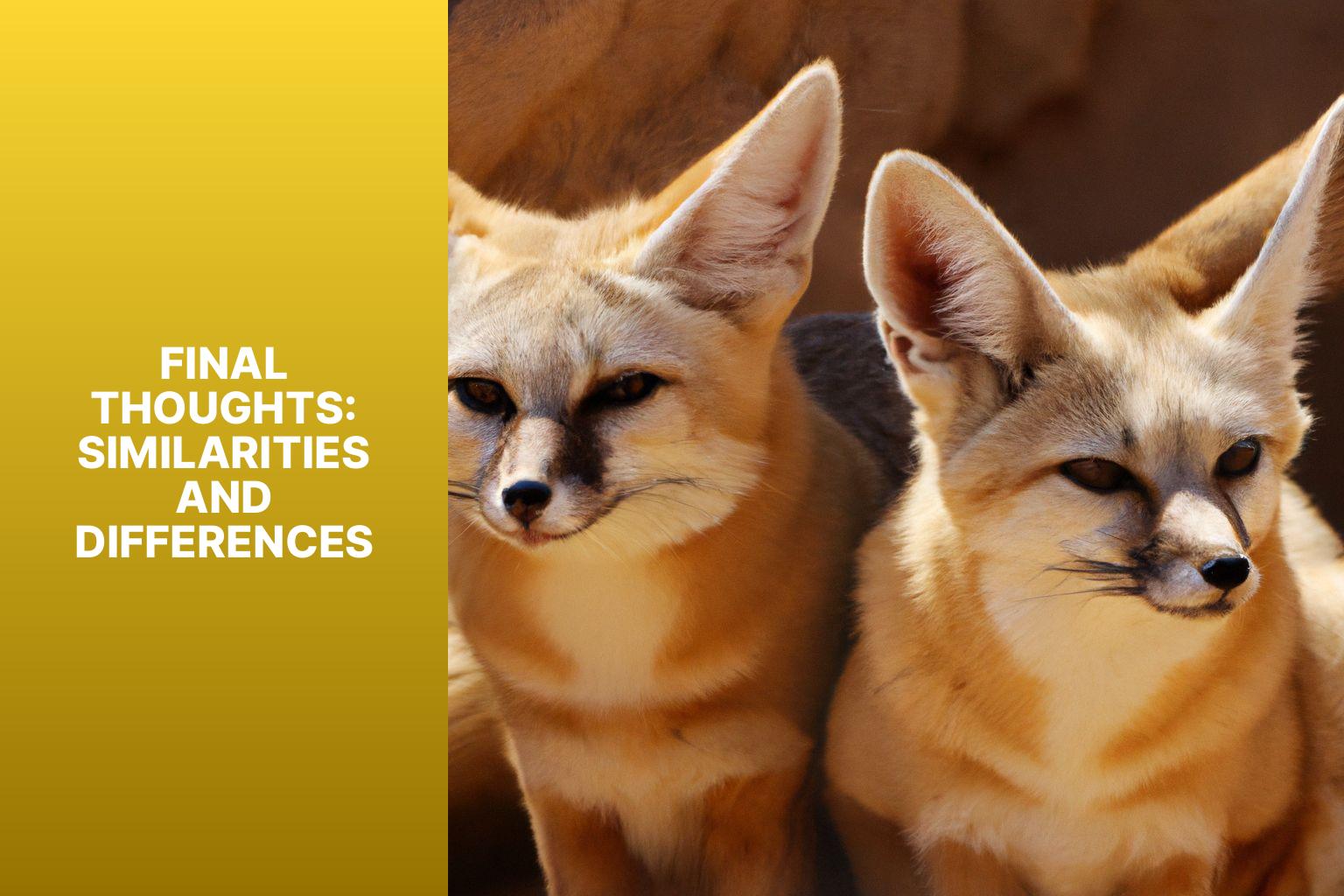 Final Thoughts: Similarities and Differences - R ppell s Fox vs Fennec Fox 