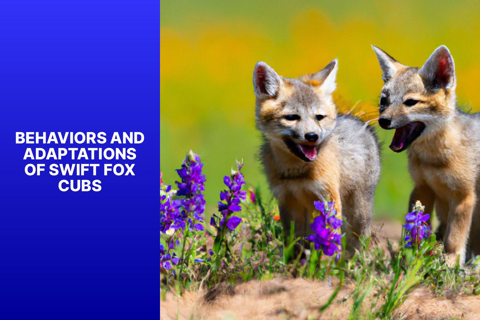 Behaviors and Adaptations of Swift Fox Cubs - Swift Fox Cubs 