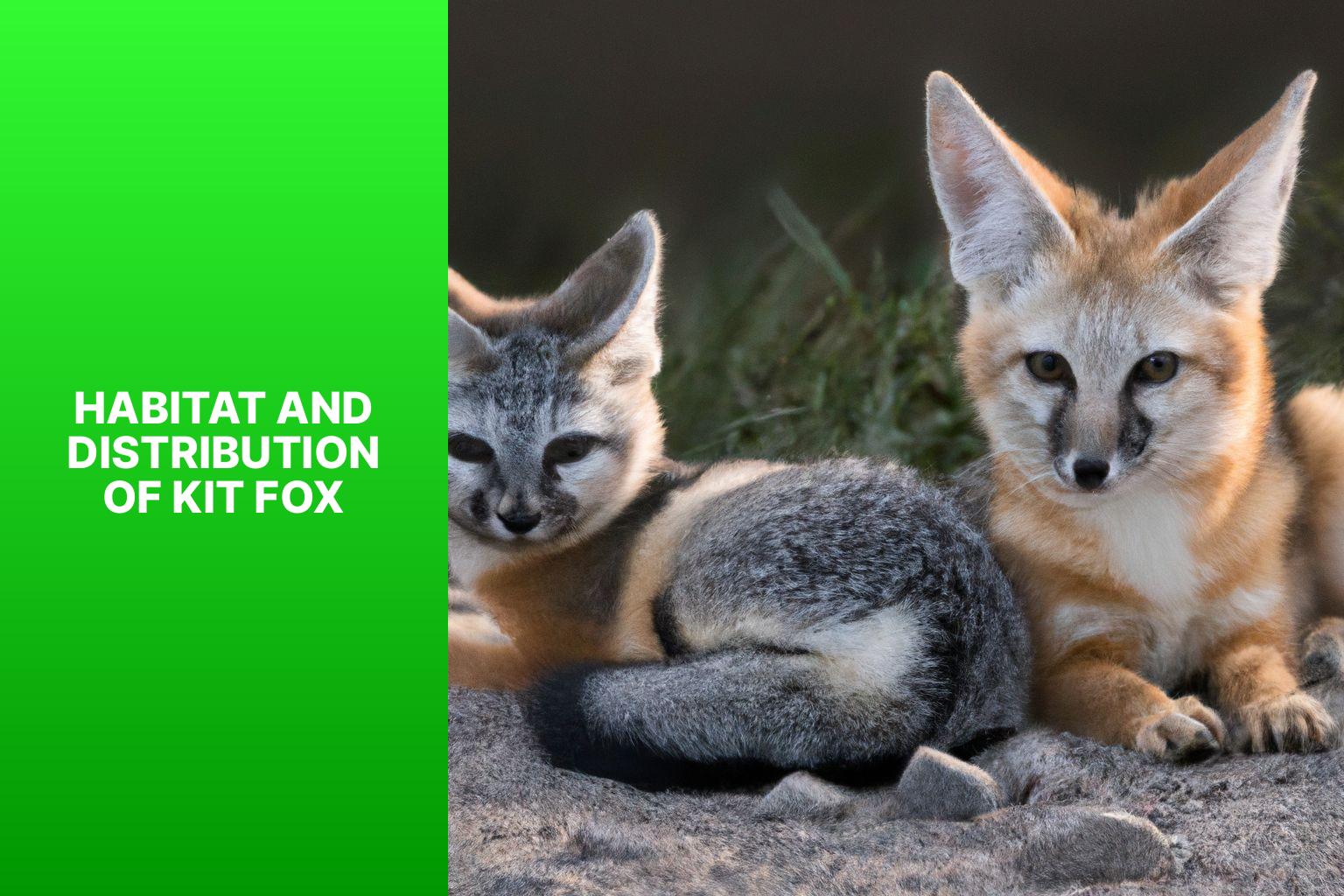Habitat and Distribution of Kit Fox - Swift Fox vs Kit Fox 