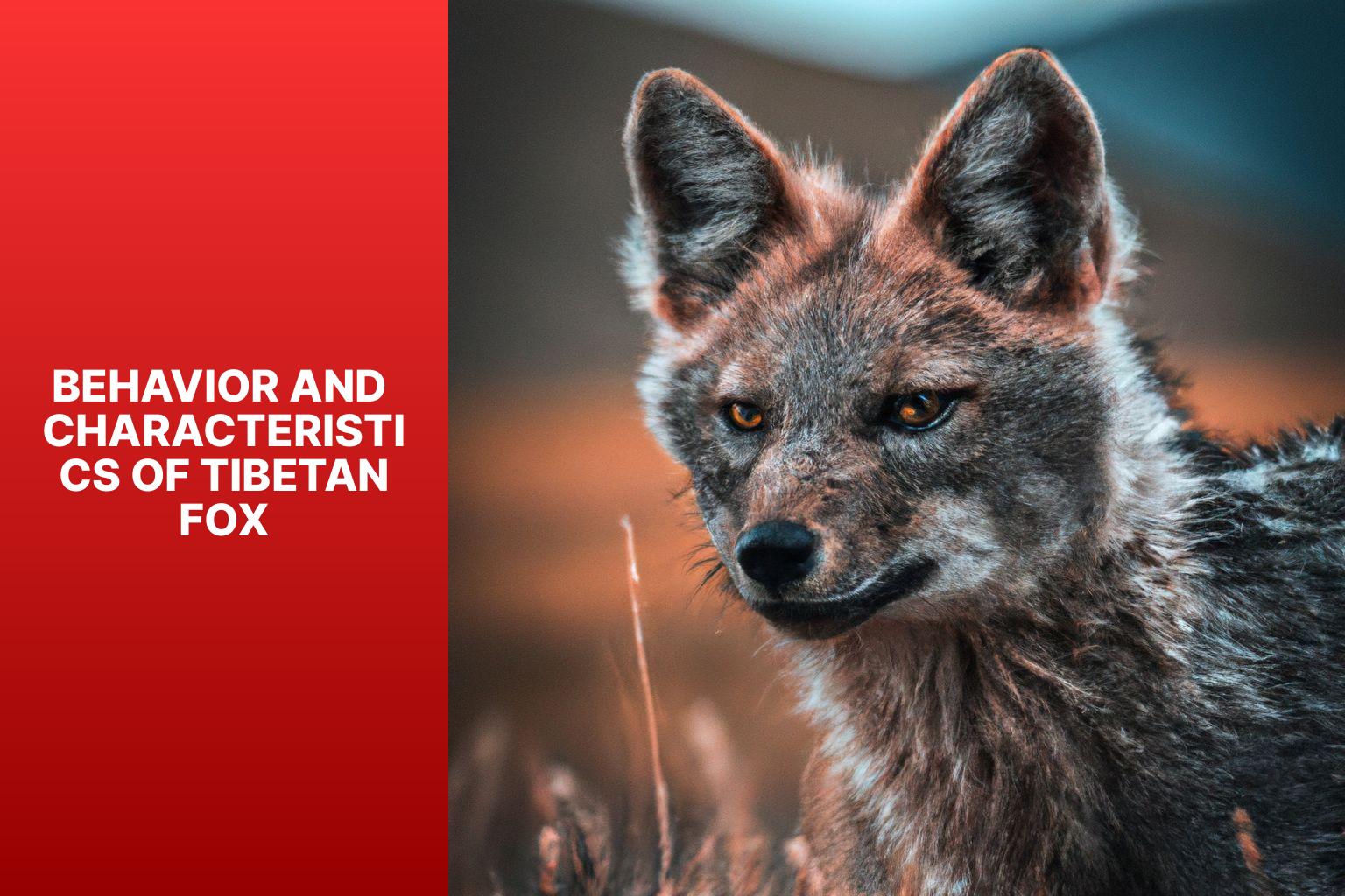 Behavior and Characteristics of Tibetan Fox - Tibetan Fox in Bhutan 