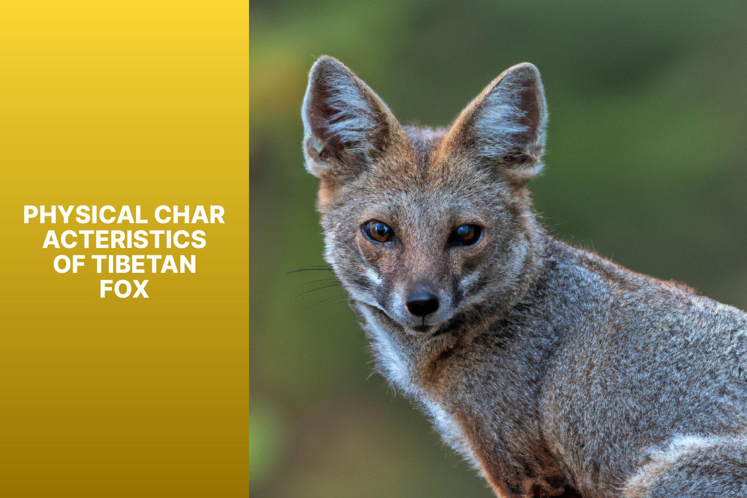 Physical Characteristics of Tibetan Fox - Tibetan Fox in India 