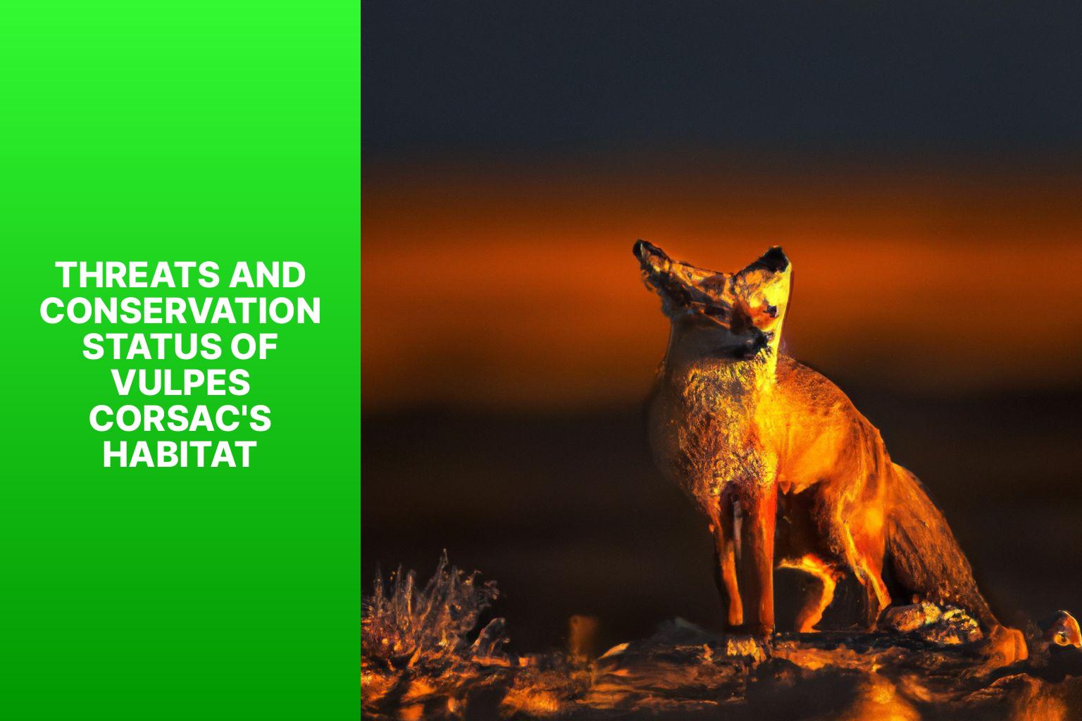 Threats and Conservation Status of Vulpes Corsac