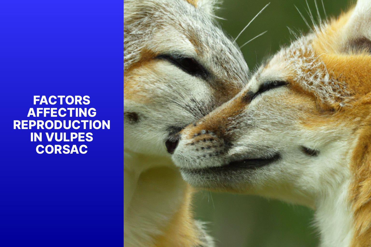 Factors Affecting Reproduction in Vulpes Corsac - Vulpes Corsac Reproduction 
