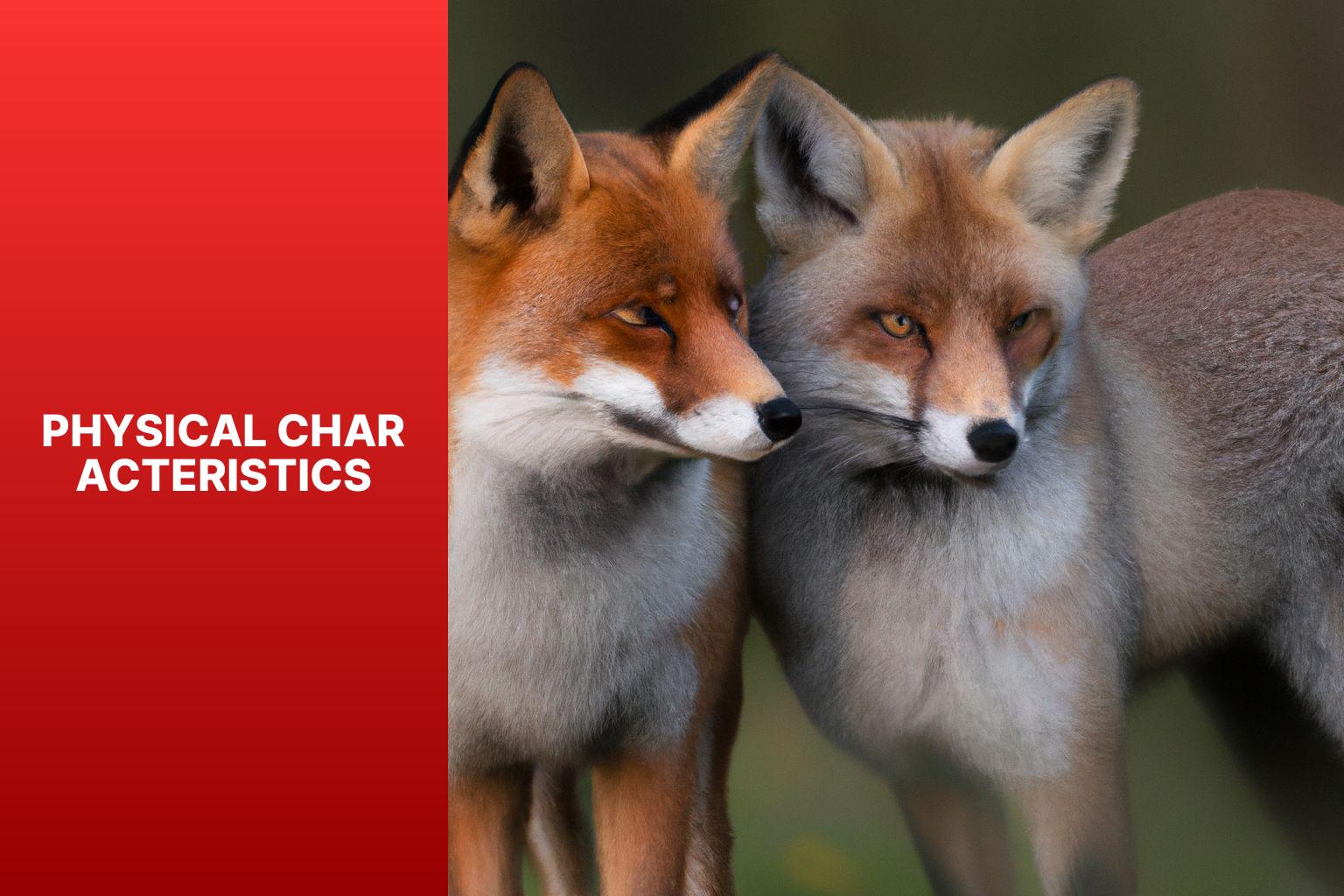 Physical Characteristics - Vulpes Corsac vs Arctic Fox 