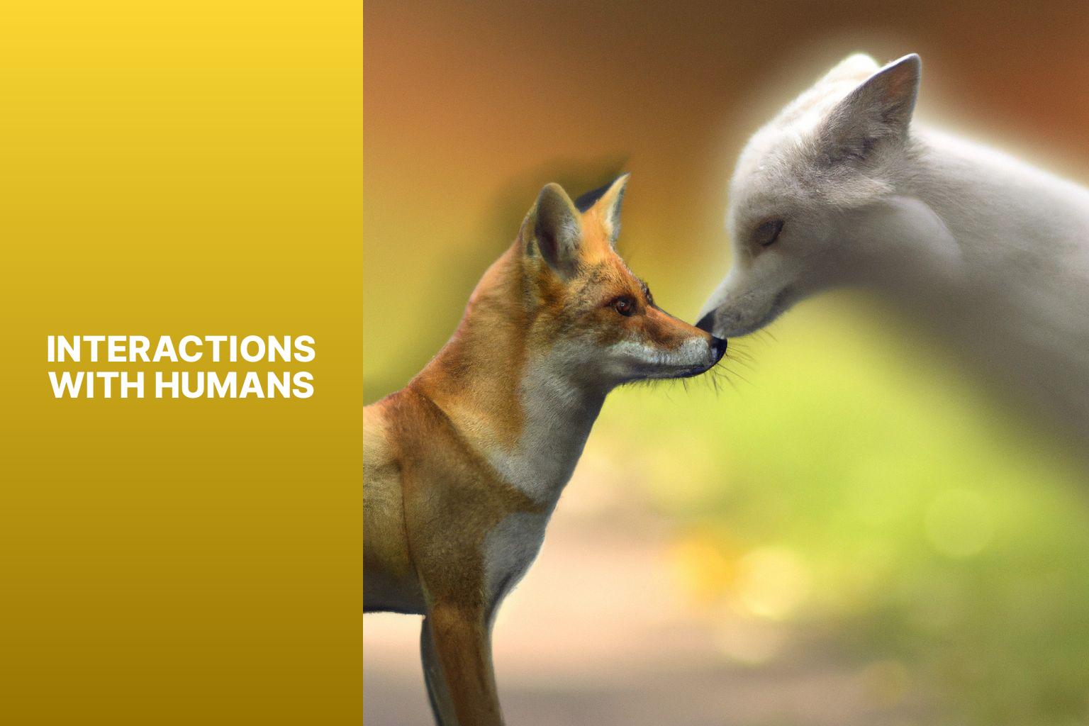 Interactions with Humans - Vulpes Corsac vs Red Fox 