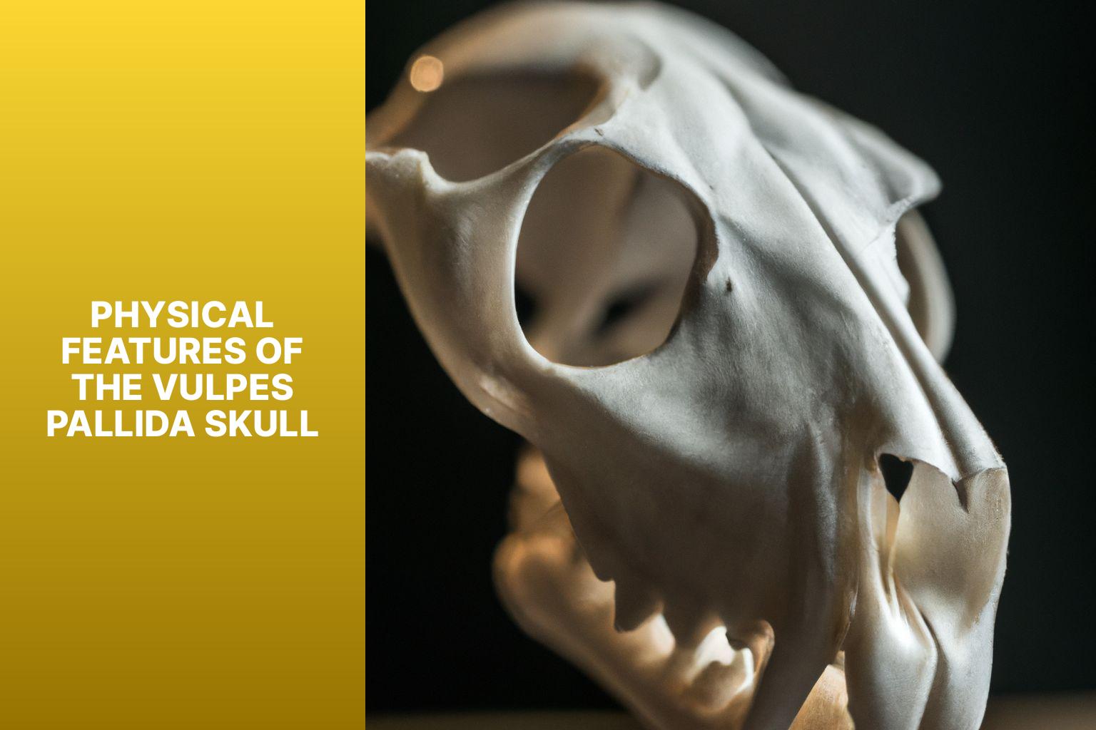Physical Features of the Vulpes Pallida Skull - Vulpes Pallida Skull 