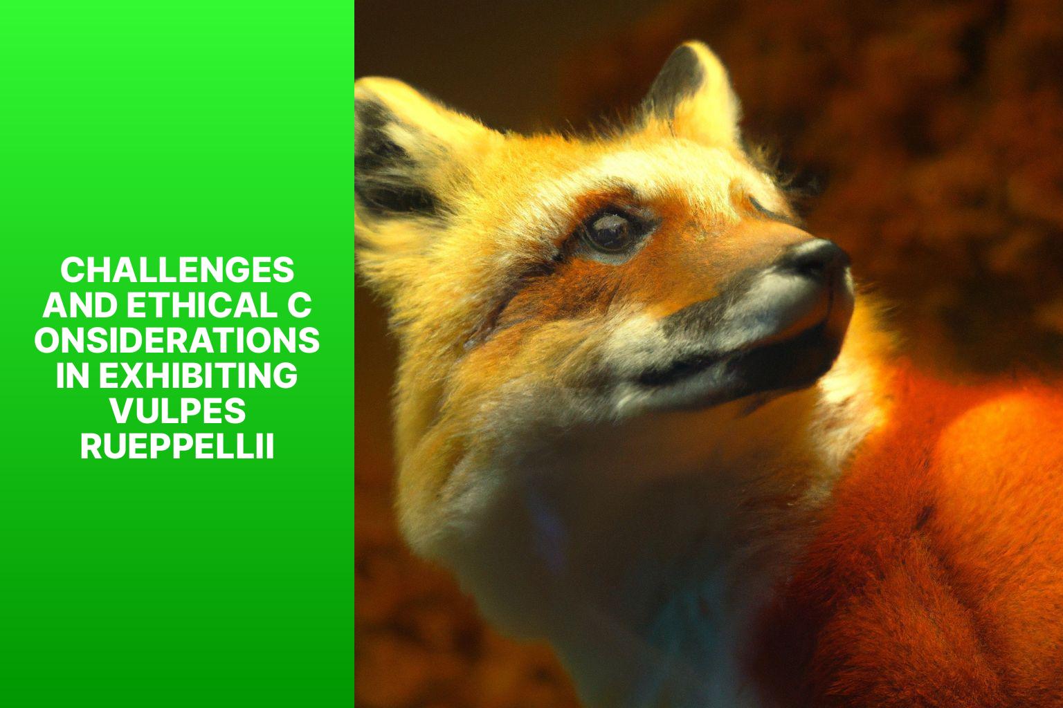Challenges and Ethical Considerations in Exhibiting Vulpes rueppellii - Vulpes rueppellii in Museums 