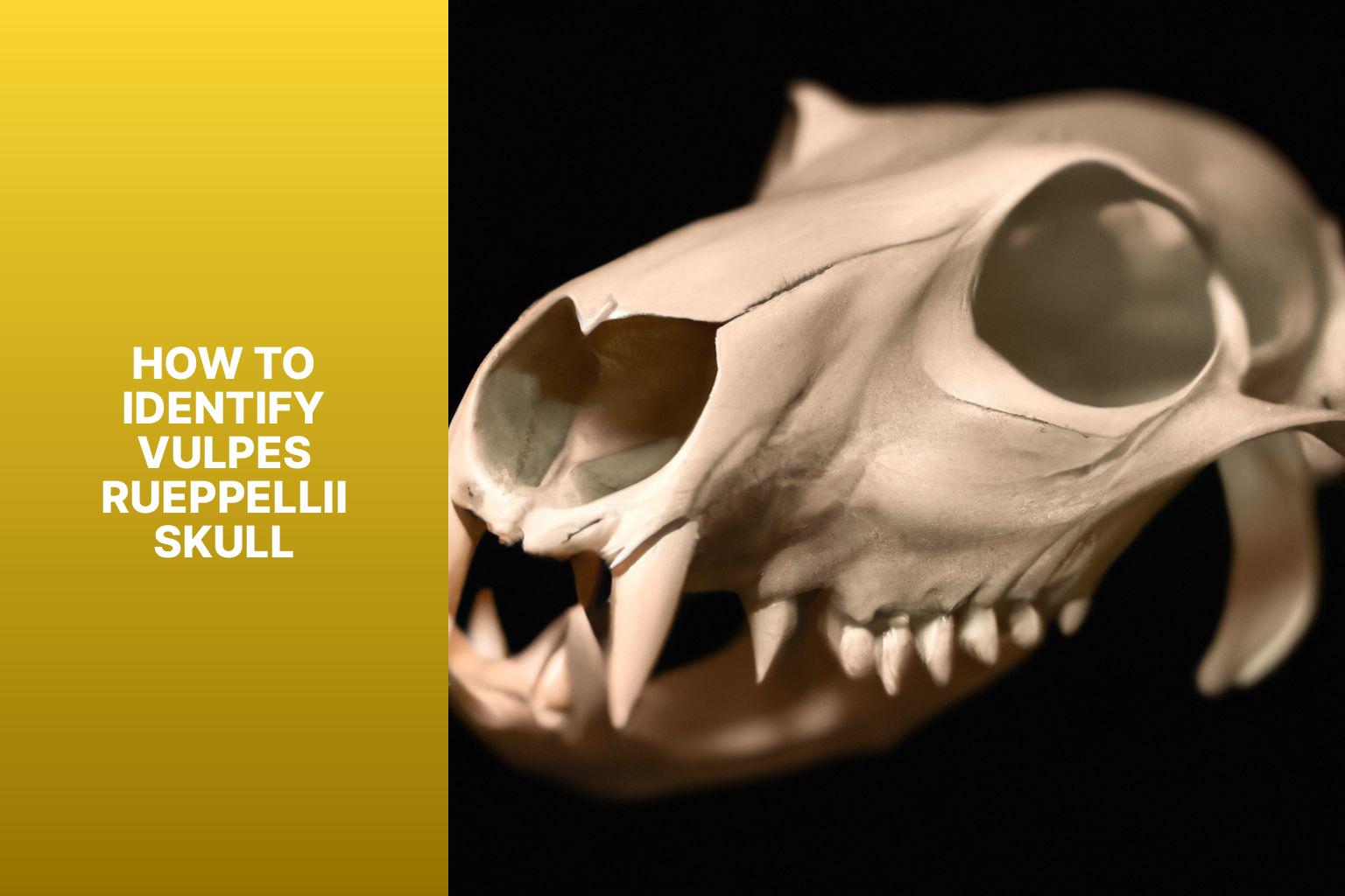 How to Identify Vulpes rueppellii Skull - Vulpes rueppellii Skull 