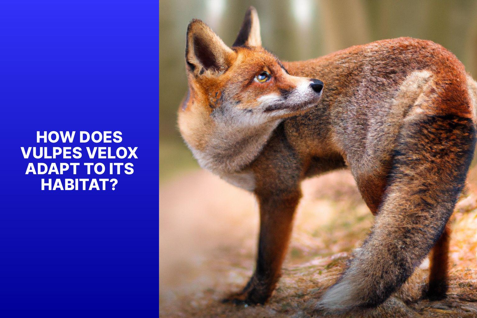 How Does Vulpes Velox Adapt to its Habitat? - Vulpes Velox Habitat 